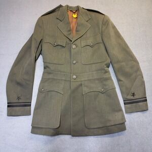 Ed White Uniforms Military Jacket Mens Green Vintage Dress Blues Service Coat